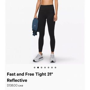 Lululemon Fast and Free Legging